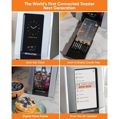Revolution R180 Connect Plus 2-Slice Touchscreen Toaster – Connected Smart Toaster w/Patented InstaGLO 2.0 Technology Home Fusion