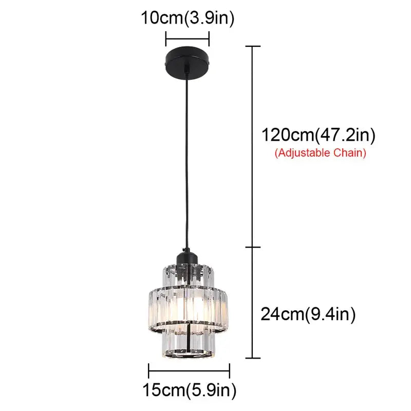 Creative Crystal Led Chandelier Light Indoor Plafon Lustre Pendant Ceiling Lamp In The Kitchen Home Decor Hanging Lamp Luminaire - Home Fusion