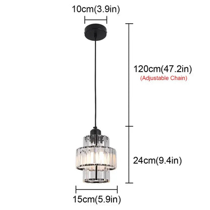 Creative Crystal Led Chandelier Light Indoor Plafon Lustre Pendant Ceiling Lamp In The Kitchen Home Decor Hanging Lamp Luminaire - Home Fusion