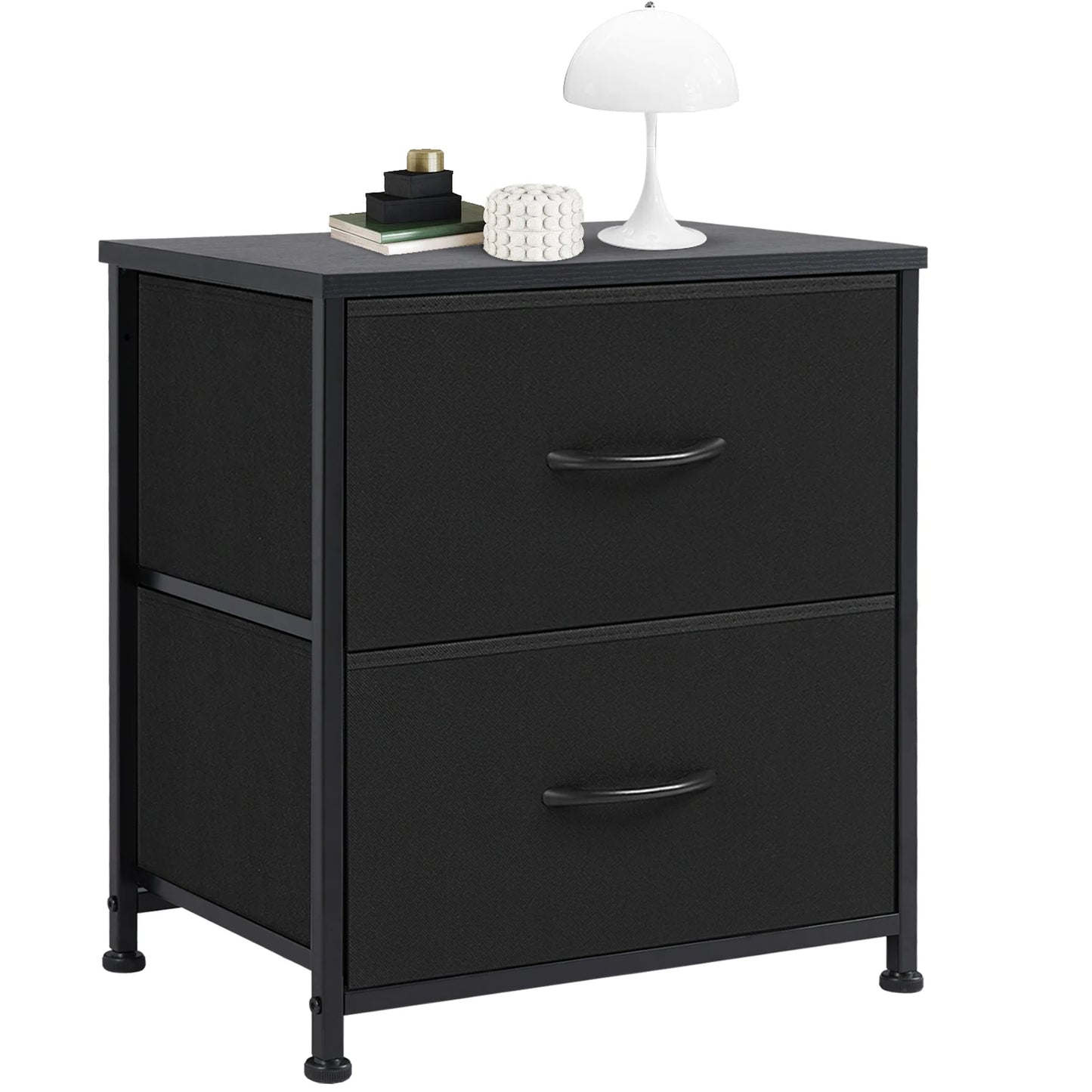 JHK Cabinet For Living Room With 2 Fabric Drawers Cabinet Tables With Storage Closet Chest Clothes Display Dresser Of Furniture - Home Fusion