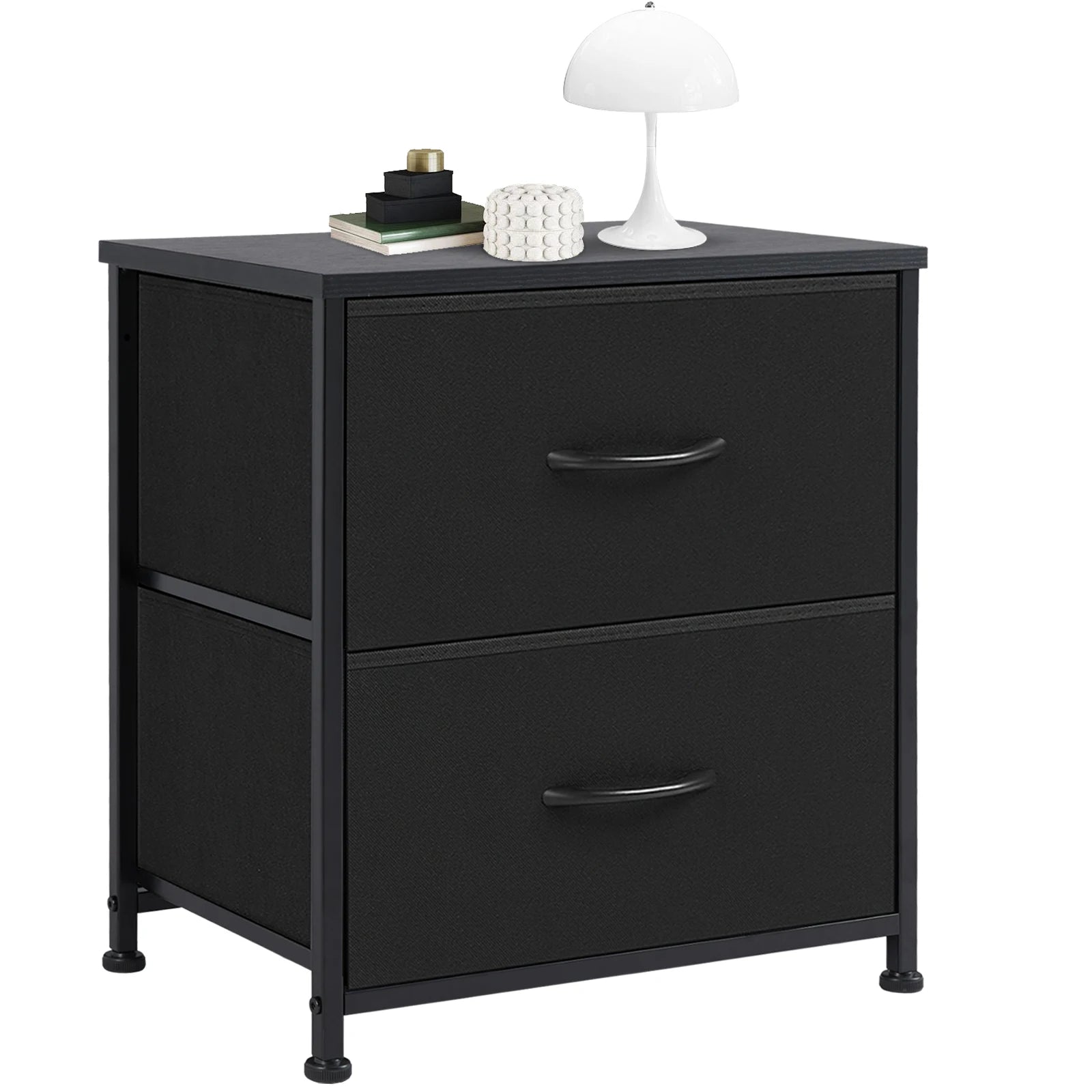 JHK Cabinet For Living Room With 2 Fabric Drawers Cabinet Tables With Storage Closet Chest Clothes Display Dresser Of Furniture - Home Fusion
