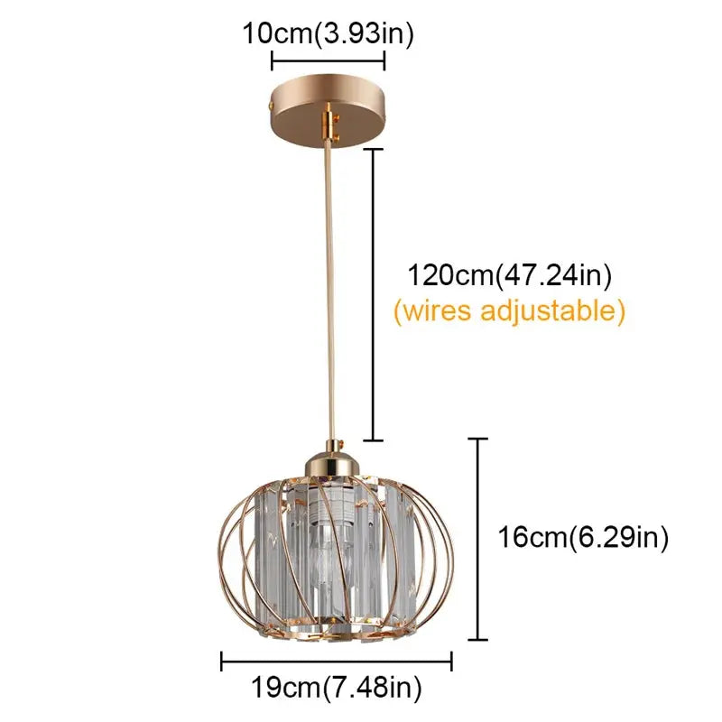 Creative Crystal Led Chandelier Light Indoor Plafon Lustre Pendant Ceiling Lamp In The Kitchen Home Decor Hanging Lamp Luminaire - Home Fusion