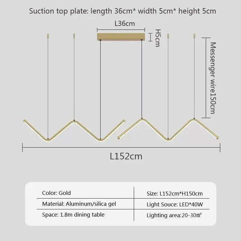 Modern LED Pendant Light Minimalist Chandelier For Dinning Room Kitchen Bar Restaurant Home Decor Led Lighting Remote Control - Home Fusion