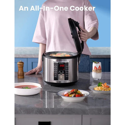 Rice Cooker 10 cup uncooked, Food Steamer, Stewpot, 12 Cooking Programs, Multi Cooker Large Capacity 5.2Qt, 24 Hours Preset Home Fusion