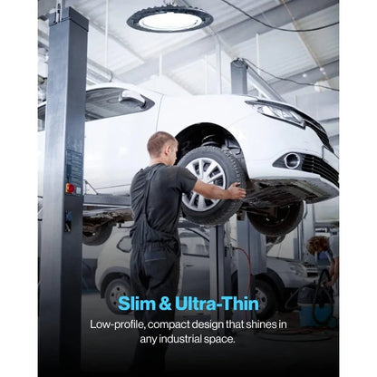 10 Pack UFO LED High Bay Light,5000K Daylight, 150W, Power Cord Included, 19500 LM, 120VAC, IP65 Waterproof Shatterproof Fixture Home Fusion 10-Pack 150W UFO LED High Bay Lights - 19500 Lumens, IP65 Waterproof, 5000K Daylight 076823-f9.myshopify.com