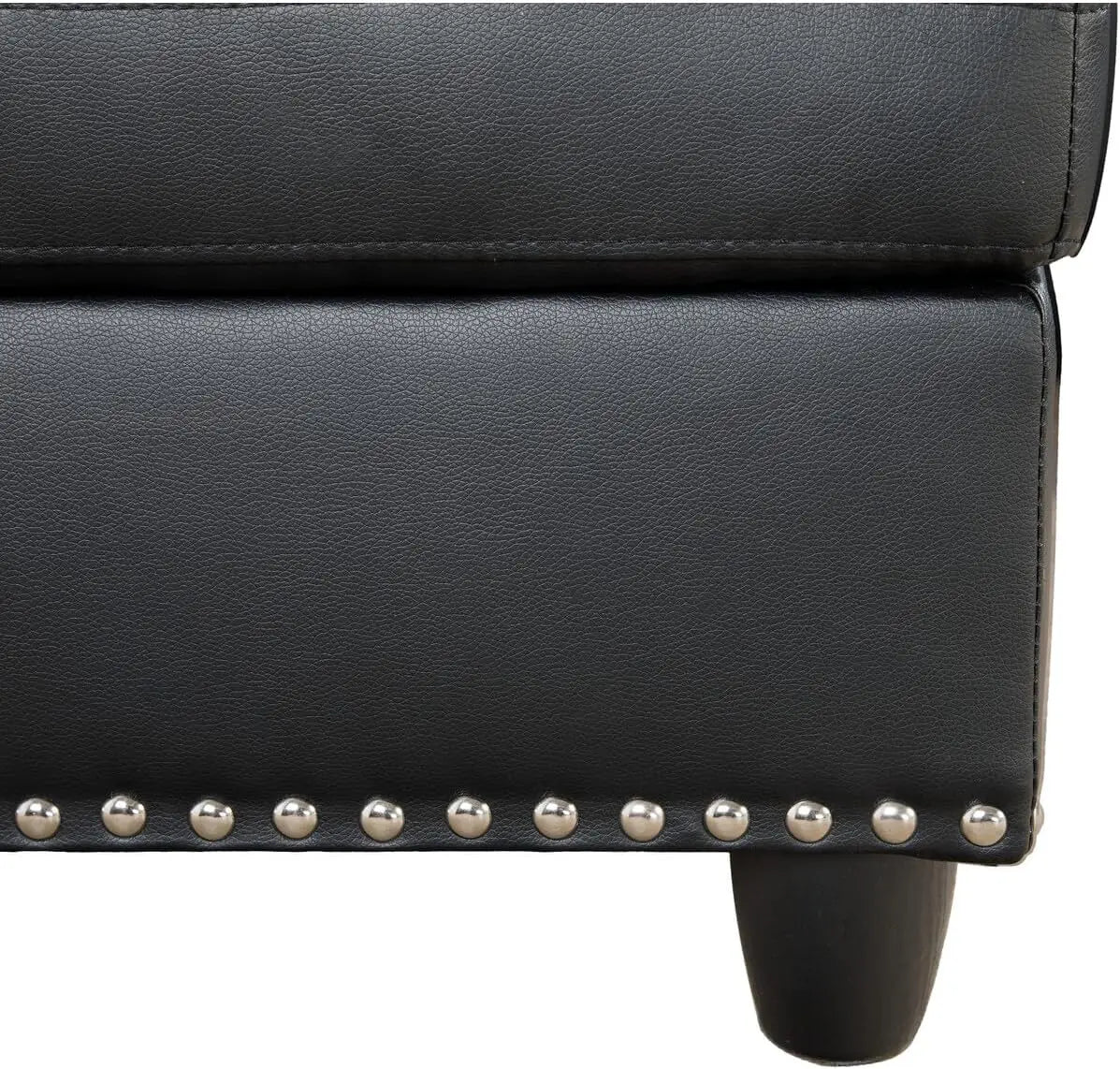 Transitional PU Faux Leather Leather Sectional Sofa with Lift-top Storage Ottoman for Living Room in Black Finish Home Fusion Transitional PU Faux Leather Leather Sectional Sofa with Lift-top Storage Ottoman for Living Room in Black Finish 076823-f9.myshopify.com