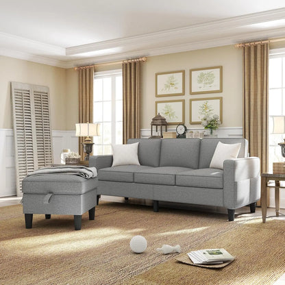 44365032226987 Convertible sectional sofa, upholstered 3-seater L-shaped sofa furniture set with reversible storage ottoman, living room pocket 076823-f9.myshopify.com