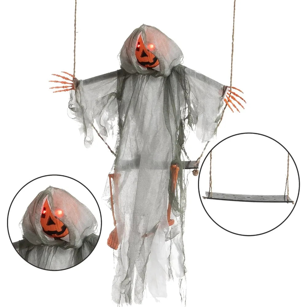 Outdoor Halloween Decorations 2 Packs Hanging Ghosts Halloween Decor with Lighted Up Eyes, 3.9ft Witch Decor / 3ft Pumpkin Face Home Fusion Outdoor Halloween Decorations 2 Packs Hanging Ghosts Halloween Decor with Lighted Up Eyes, 3.9ft Witch Decor / 3ft Pumpkin Face 076823-f9.myshopify.com
