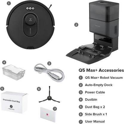 Roborock Q5 Max+ Robot Vacuum w/ Self-Empty Dock.
