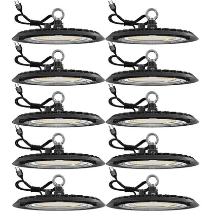 43884385337515 10-Pack 150W UFO LED High Bay Lights - 19500 Lumens, IP65 Waterproof, 5000K Daylight 076823-f9.myshopify.com