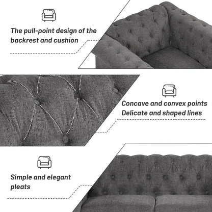 Living Room Furniture, Modern 3-Piece Including Three-Seater, Loveseat and Single Chair,Dutch Velvet Upholstered Sofa Set Home Fusion Living Room Furniture, Modern 3-Piece Including Three-Seater, Loveseat and Single Chair,Dutch Velvet Upholstered Sofa Set 076823-f9.myshopify.com