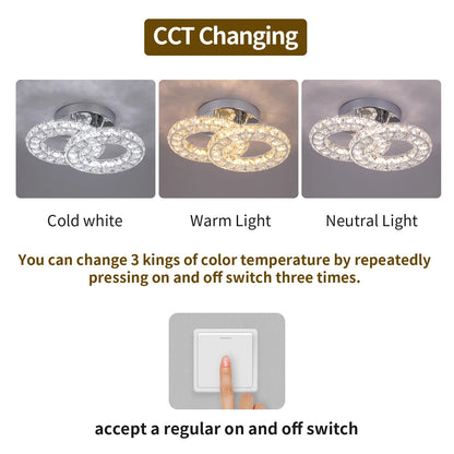 Sparkling Crystal LED Pendant Light for Home and Office. - Home Fusion