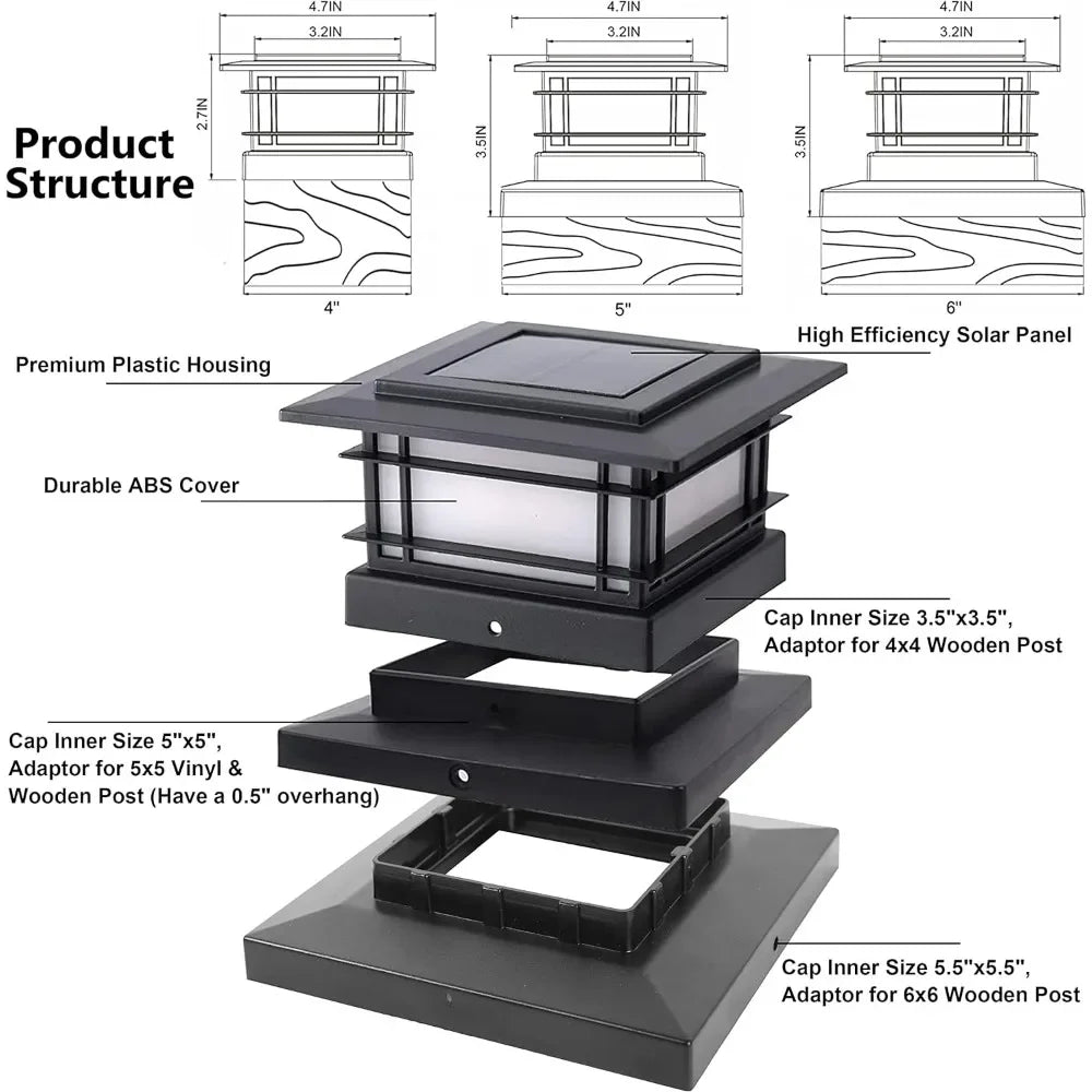 8 Pack Solar Flame Post Lights Outdoor, High Brightness Flickering Flame SMD LED Lighting Decor, Fit 4x4, 5x5 or 6x6Wooden Posts Home Fusion 8 Pack Solar Flame Post Lights Outdoor, High Brightness Flickering Flame SMD LED Lighting Decor, Fit 4x4, 5x5 or 6x6Wooden Posts 076823-f9.myshopify.com