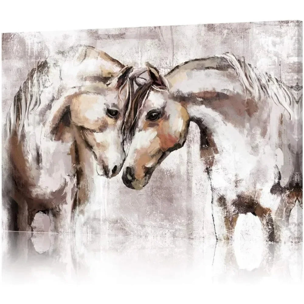 `Horse Canvas Wall Art Farmhouse Horses Pictures Wall Decor Western Painting Bedroom Decor for Sweet Couple Home Fusion `Horse Canvas Wall Art Farmhouse Horses Pictures Wall Decor Western Painting Bedroom Decor for Sweet Couple 076823-f9.myshopify.com