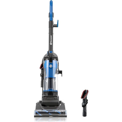 Bagless Upright Vacuum Cleaner with Large Dust Cup Capacity, Efficient Cyclone Filtration System & 17ft Cord for Carpet - Home Fusion