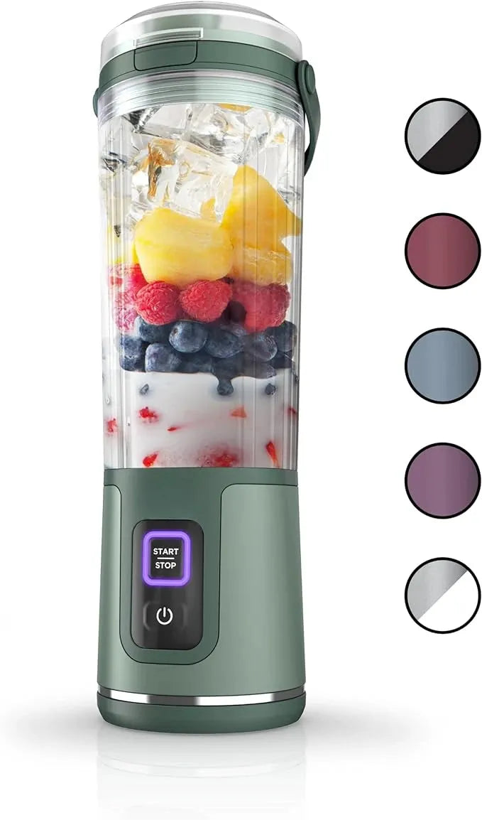 USB-C rechargeable portable blender with dishwasher-safe parts for smoothies and juices