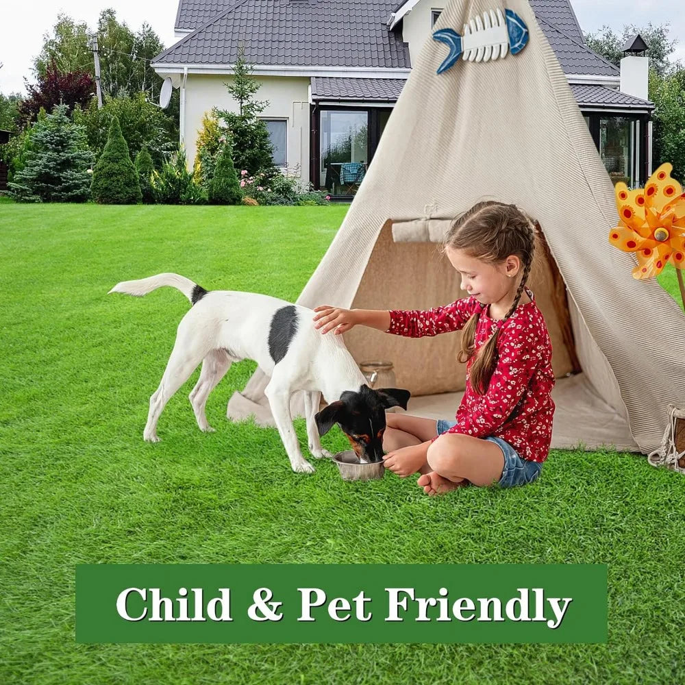 Artificial Grass Turf Lawn 5' x 8' Outdoor Rug, Large Realistic Turf for Garden, Yard, Home Landscape, Playground, Dogs Syntheti Home Fusion Artificial Grass Turf Lawn 5' x 8' Outdoor Rug, Large Realistic Turf for Garden, Yard, Home Landscape, Playground, Dogs Syntheti 076823-f9.myshopify.com