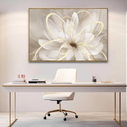 Living room flower wall art 32x48 inch gold large artwork painting. Home Fusion Living room flower wall art 32x48 inch gold large artwork painting. 076823-f9.myshopify.com