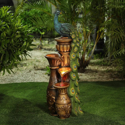 2024 New Outdoor Water Fountains, Resin Pedestal Garden Water Fountain Outdoor with LED Light for Garden Patio and Backyard Home Fusion 2024 New Outdoor Water Fountains, Resin Pedestal Garden Water Fountain Outdoor with LED Light for Garden Patio and Backyard 076823-f9.myshopify.com