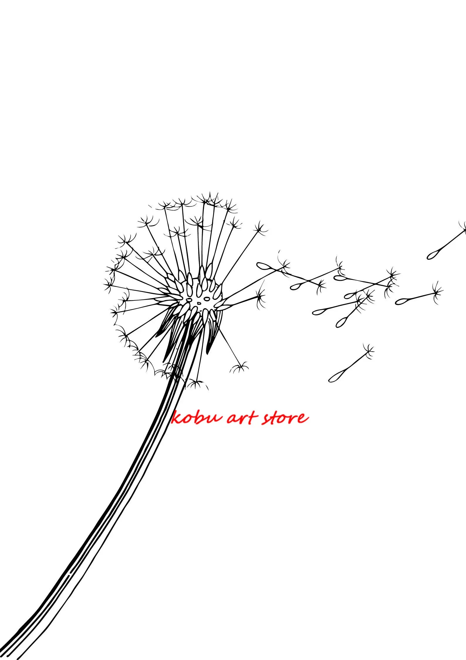 44375242309803|44375242408107|44375242506411|44375242637483|44375242735787|44375242834091|44375242866859|44375242965163|44375243063467 Dandelion Bathroom Black and White Floral Posters Prints Neutral Wall Art Botanical Canvas Painting Living Home Bedroom Decor 076823-f9.myshopify.com