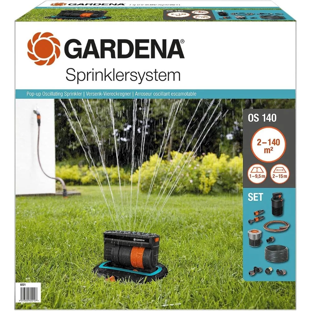Drip Watering & Irrigation Plant System Complete Set with Pop-Up Oscillating Sprinkler for Garden Accsesories Farm Equipment - Home Fusion