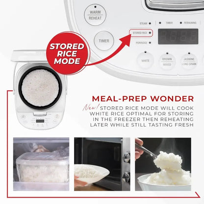 Cuckoo 6 cup (uncooked)/12 cup (cooked) Rice Cooker, 10 Menu Options: Oatmeal, Brown Rice & More, Touch-Screen - Home Fusion