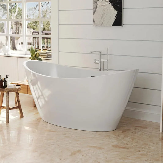 44433838211243 Bathtub, 59-inch, Acrylic Freestanding, Deep Soaking Tub with Overflow and Drain, Spa Tubs, Freestanding Tub 076823-f9.myshopify.com