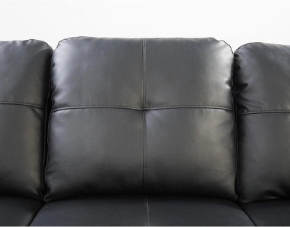 Transitional PU Faux Leather Leather Sectional Sofa with Lift-top Storage Ottoman for Living Room in Black Finish Home Fusion Transitional PU Faux Leather Leather Sectional Sofa with Lift-top Storage Ottoman for Living Room in Black Finish 076823-f9.myshopify.com