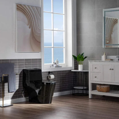 LUXURIOUS MODERN DESIGN Integrated toilet Bathroom Fixture Toilets - Home Fusion