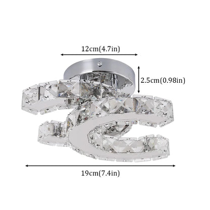 Sparkling Crystal LED Pendant Light for Home and Office. - Home Fusion