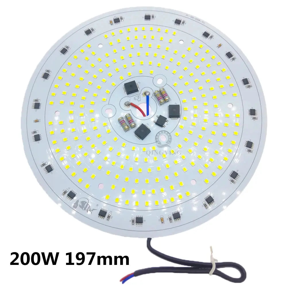 Super Bright AC220V High Bay Lamp Panel 80W 100W 150W 200W SMD2835 Full Power For Factory Garage Warehouse Industrial Lighting - Home Fusion