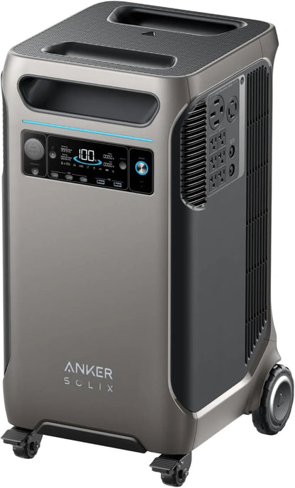 SOLIX F3800 Portable Power Station, 3840Wh, LiFePO4 Batteries, Ultra-High 6000W AC Output with 120V/240V, Solar Generator - Home Fusion