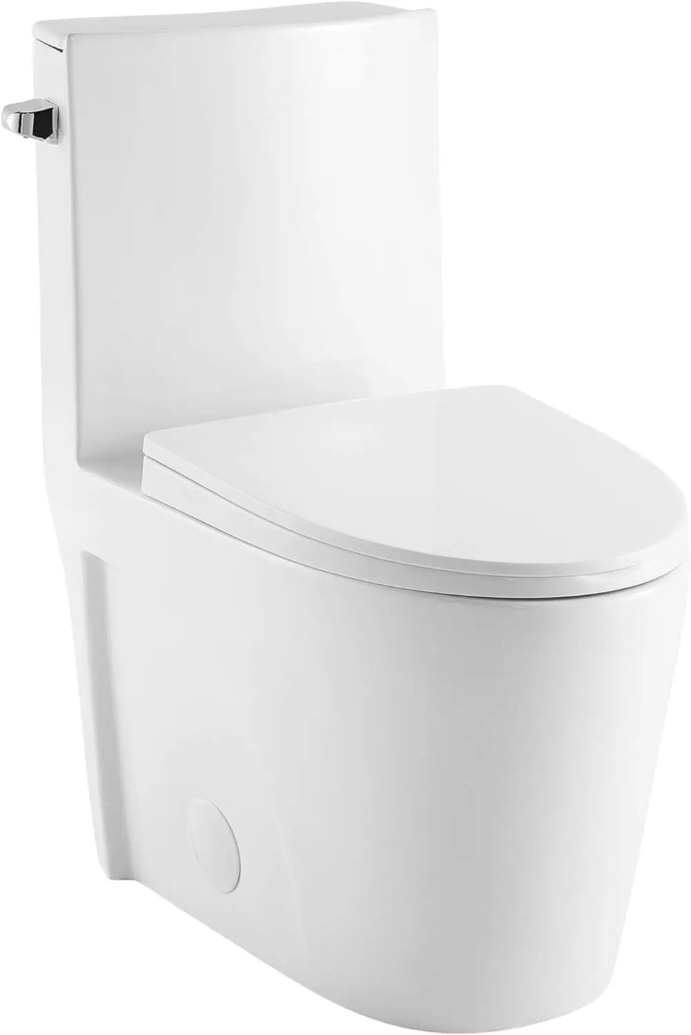 Toilets Glossy White Bathroom Items One Piece Toilet Folding Cleaning Parts Fixture Home Improvement - Home Fusion