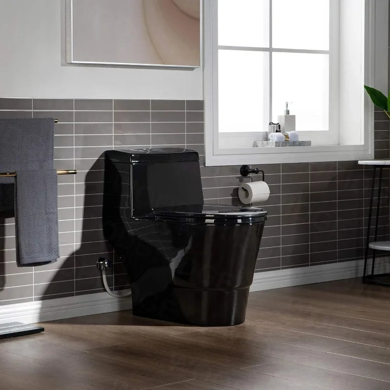 LUXURIOUS MODERN DESIGN Integrated toilet Bathroom Fixture Toilets - Home Fusion