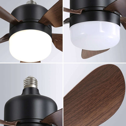 Modern 16-Inch Ceiling Fan With LED DC Enclosed E27 Socket Ceiling Fan Light Remote Control - Home Fusion