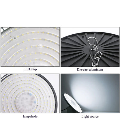 Super Bright LED Industrial Lighting Garage lights 100W 150W 200W High Bay Light IP65 Waterproof For gym Warehouse Factory - Home Fusion