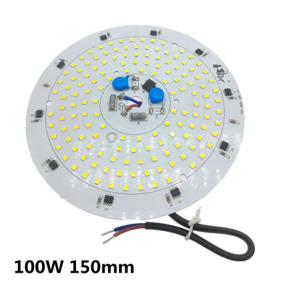 Super Bright AC220V High Bay Lamp Panel 80W 100W 150W 200W SMD2835 Full Power For Factory Garage Warehouse Industrial Lighting - Home Fusion