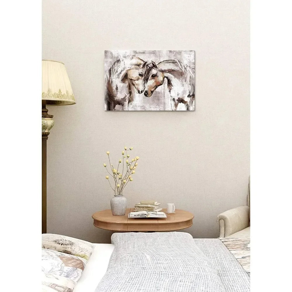 `Horse Canvas Wall Art Farmhouse Horses Pictures Wall Decor Western Painting Bedroom Decor for Sweet Couple Home Fusion `Horse Canvas Wall Art Farmhouse Horses Pictures Wall Decor Western Painting Bedroom Decor for Sweet Couple 076823-f9.myshopify.com