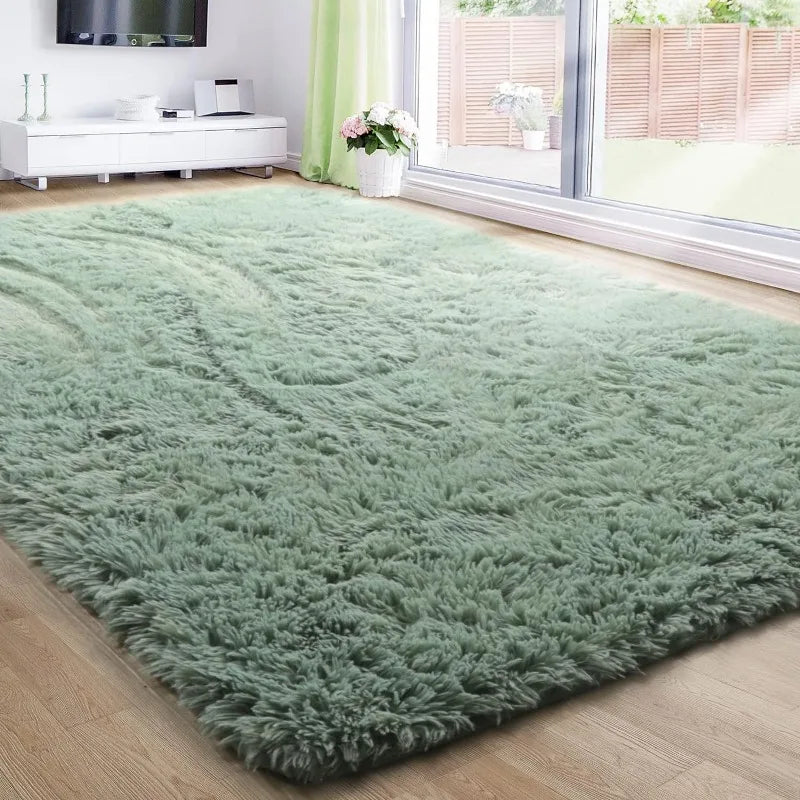 44368938860715|44368939614379|44368940531883|44368941285547 Grass Green Area Rug for Bedroom,4'X6',Fluffy Shag for Living Room,Furry Carpet for Kids Room,Shaggy Throw Rug for Nursery 076823-f9.myshopify.com