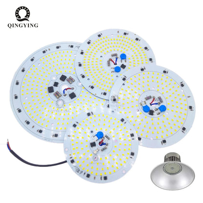 Super Bright AC220V High Bay Lamp Panel 80W 100W 150W 200W SMD2835 Full Power For Factory Garage Warehouse Industrial Lighting - Home Fusion