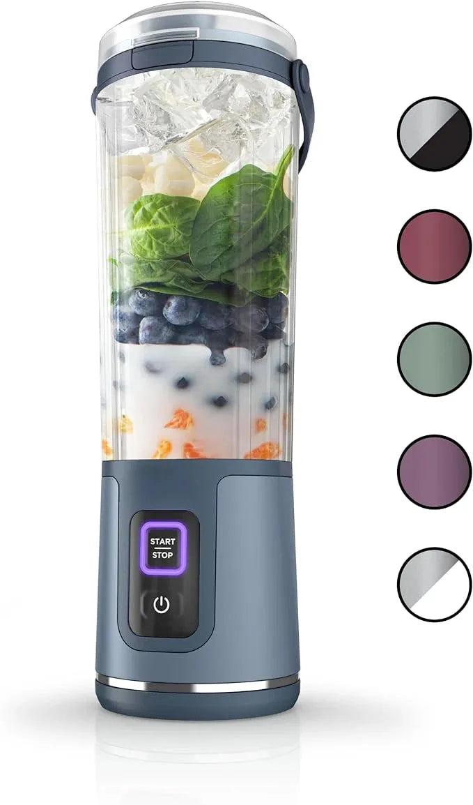 USB-C rechargeable portable blender with dishwasher-safe parts for smoothies and juices