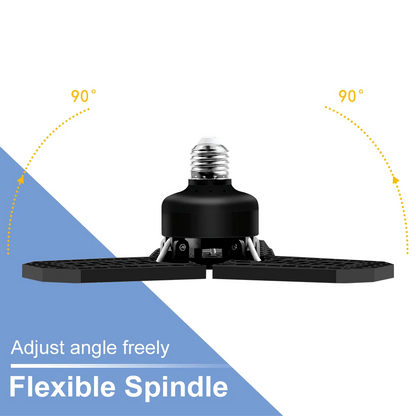LED Garage Lamp E27 Spotlight Deformable Ceiling Lights 220V LED Chandeliers For Industrial Warehouse Lighting High Bay Lamps - Home Fusion
