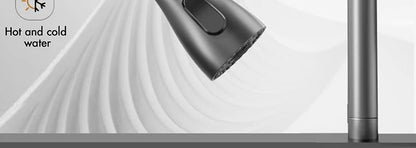 304 Stainless Steel Waterfall Kitchen Sink Large Single Slot Integrated Digital Display Faucet Set Soap Dispenser Cup Washer Home Fusion