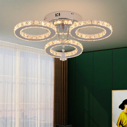 Modern Crystal Chandelier with App Dimmable Ceiling Light Fixture. Modern Crystal Chandelier with App Dimmable Ceiling Light Fixture. 076823-f9.myshopify.com