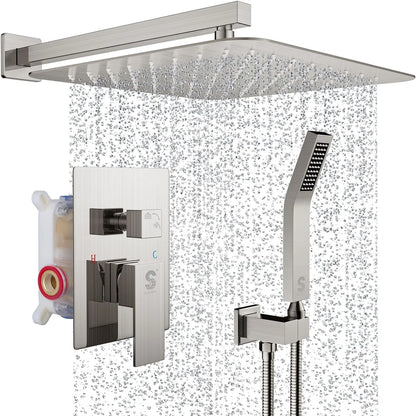 wall mounted shower head bathroom shower - Home Fusion