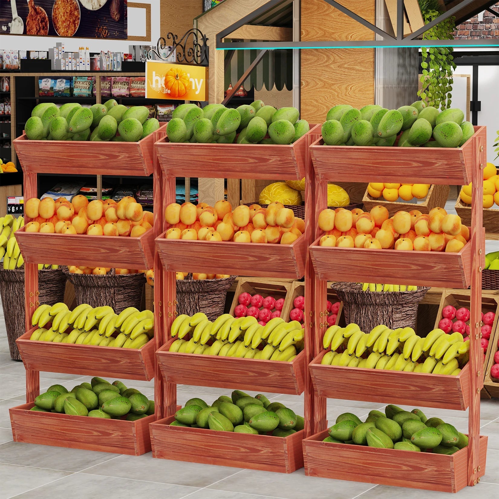 4-Tier Raised Garden Bed, Vertical Flower Pots Rack with Detachable Ladder and Adjustable Shelf, Wooden Elevated Planters Stand Home Fusion 4-Tier Raised Garden Bed, Vertical Flower Pots Rack with Detachable Ladder and Adjustable Shelf, Wooden Elevated Planters Stand 076823-f9.myshopify.com