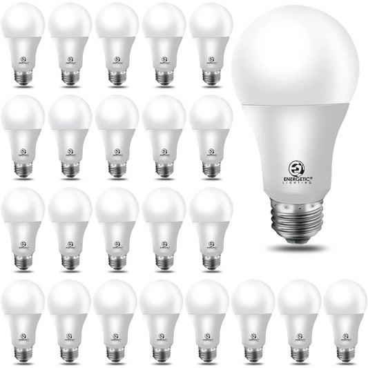 44391400702123 24-Pack A19 LED Light Bulb, 60 Watt Equivalent, Daylight 5000K, E26 Medium Base, Non-Dimmable LED Light Bulb 076823-f9.myshopify.com