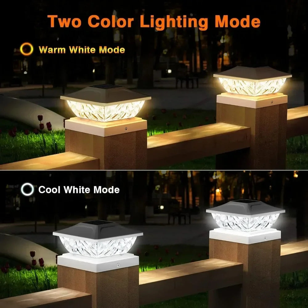 Outdoor Solar Post Lamps for Garden. Home Fusion