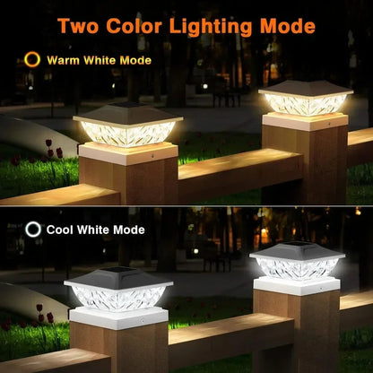 Outdoor Solar Post Lamps for Garden. Home Fusion