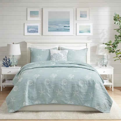 All Season Comforter Sets Pre-Washed Coverlet Bedding Layer Bed Linen Set. - Home Fusion